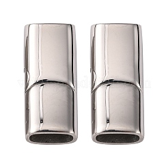 Tarnish Resistant 316 Surgical Stainless Steel Magnetic Clasps with Glue-in Ends&nbsp;STAS-G241-14A-P