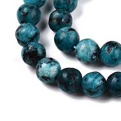 Dyed Natural White Jade Beads Strands&nbsp;G-T140-4mm-B09