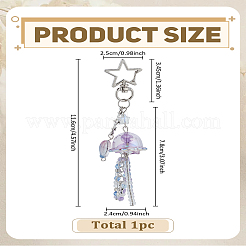 1Pc Acrylic Jellyfish Pendant Decorations&nbsp;HJEW-LP0002-84
