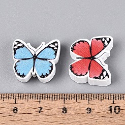 Spray Painted Schima Wood Beads&nbsp;WOOD-T032-44