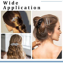 2 Sets 2 Styles Iron Crystal Rhinestone Hair Bobby Pins&nbsp;OHAR-ME0001-05