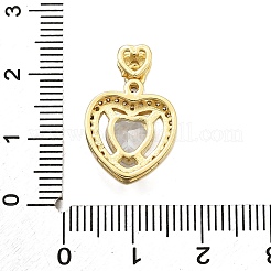 Brass Micro Pave Cubic Zirconia Pendants&nbsp;KK-K401-07A-01
