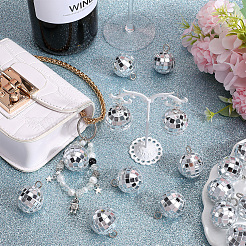 24Pcs Mirror Ball Reflective Ball Pendants&nbsp;AJEW-SC0002-62