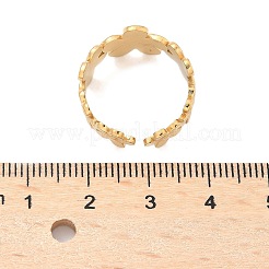 Ion Plating(IP) 304 Stainless Steel Finger Rings&nbsp;X-RJEW-L102-36G
