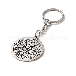 201 Stainless Steel Keychains&nbsp;KEYC-P019-01A-P