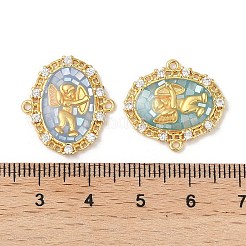 Epoxy Resin & Shell Connector Charms&nbsp;KK-K380-10B-G