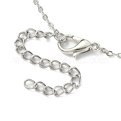 Crystal Rhinestone Butterfly Pendant Necklace with Cable Chains&nbsp;NJEW-FZ00018