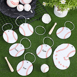 15Pcs Sports Balls PVC Luggage Tags&nbsp;AJEW-UN0002-70A