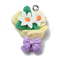 Opaque Resin Pendants&nbsp;RESI-D055-048P