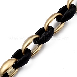 Handmade Spray Painted CCB Plastic Cable Chains&nbsp;AJEW-JB00739-01