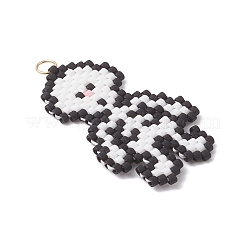Beaded Skeleton Charms&nbsp;PALLOY-MZ00974