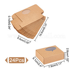 Kraft Paper Gift Box&nbsp;CON-WH0078-29C