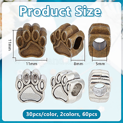Tibetan Style European Beads&nbsp;MPDL-PH0001-02