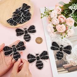 8Pcs Bees Hotfix Rhinestone Appliques&nbsp;PATC-CP0001-03