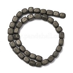 Natural Pyrite Beads Strands&nbsp;G-B155-D12