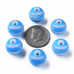 Opaque Striped Acrylic Beads&nbsp;MACR-S373-27B-09