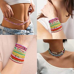 6Pcs 6 Colors Waist Beads&nbsp;AJEW-DJ0003-39