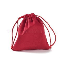 Velvet Jewelry Drawstring Storage Pouches&nbsp;ABAG-P013-02B