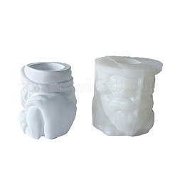 Jiahui Mei DIY Santa Claus Plaster Flower Pot Silicone Mold Crystal Dropping Resin Molds&nbsp;PW-WG14CB1-01