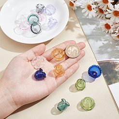 Transparent Glass Bead Caps&nbsp;GLAA-NB0001-78