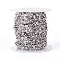 Tarnish Resistant 304 Stainless Steel Dapped Chains&nbsp;STAS-I107-03P