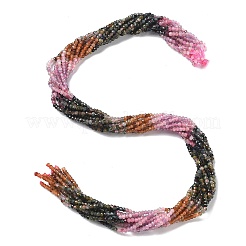 Gradient Color Natural Colorful Tourmaline Beads Strands&nbsp;G-ONLY-T-A07-01