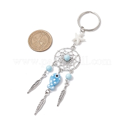 Alloy Ocean Theme Fish Keychains&nbsp;KEYC-JKC01223-02