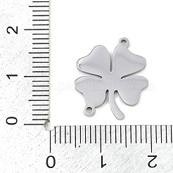 Saint Patrick's Day 304 Stainless Steel Shamrock Connector Charms&nbsp;STAS-Z183-04P