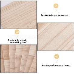 Wooden Karate Breaking Boards&nbsp;LS-WOOD-WH0027-51B