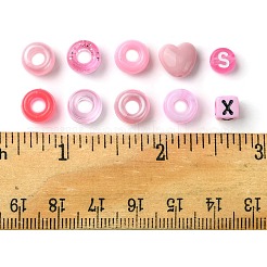 200Pcs 10 Styles Plastic Pearlized Beads&nbsp;FIND-FS0002-34