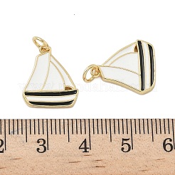 Brass Enamel Pendants&nbsp;KK-P325-26G