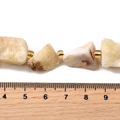 Raw Rough Natural Yellow Jade Beads Strands&nbsp;G-Z087-A08