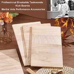 Rectangle Wood Breaking Boards&nbsp;WOOD-WH0131-02C