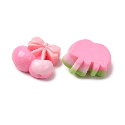 Opaque Resin & Glitter Powder Cabochons&nbsp;FIND-E058-04