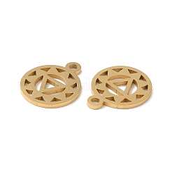 Chakra Ion Plating(IP) 304 Stainless Steel Charms&nbsp;STAS-F300-05G