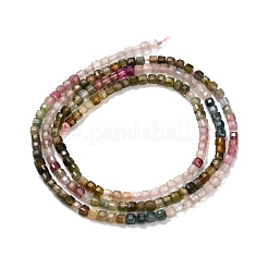 Natural Multicolor Tourmaline Beads Strands&nbsp;G-L634-D01-2.5x2.5mm-A