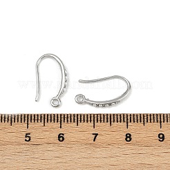 Brass Earring Hooks&nbsp;KK-B137-15P-01