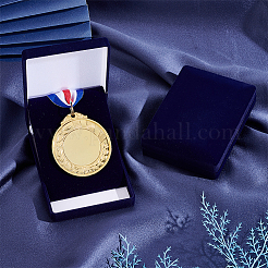 Rectangle Velvet Commemorative Coin Storage Boxes&nbsp;CON-WH0100-14B