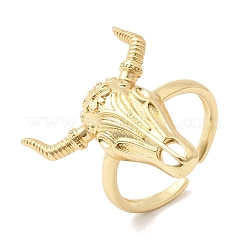 Brass Cuff Open Rings for Women&nbsp;RJEW-F216-04G