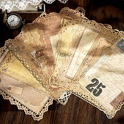 20Pcs 10 Styles European Vintage Lace Scrapbook Paper Pads for DIY Album Scrapbook&nbsp;SCRA-DJ0001-12
