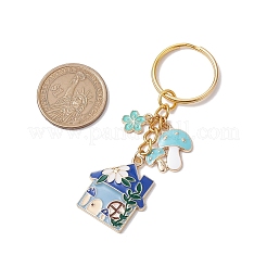 2Pcs Alloy Enamel Keychain&nbsp;KEYC-JKC01035