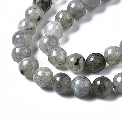 Natural Labradorite Round Beads Strands&nbsp;G-S158-6mm