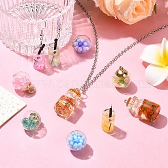 30Pcs 10 Styles Glass Pendants&nbsp;GLAA-YW0003-61