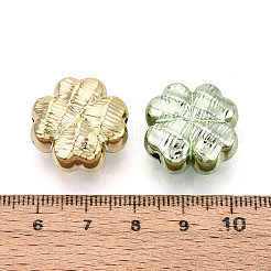Textured Plating Opaque Acrylic Beads&nbsp;PACR-T018-07M