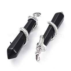 Natural Gemstone Big Pointed Pendants&nbsp;G-F696-B