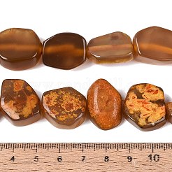 Dyed Natural Agate Beads Strands&nbsp;G-Q606-23E-07