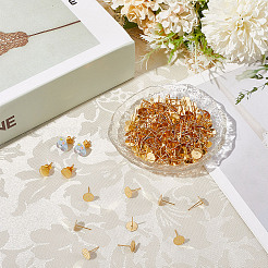 200Pcs 304 Stainless Steel Stud Earring Findings&nbsp;STAS-SC0010-27