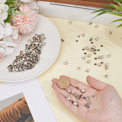 100Pcs Brass with Glass Pearl Rivets&nbsp;KK-CL0001-02
