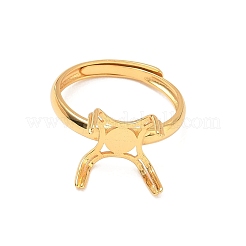 Adjustable 925 Sterling Silver Ring Findings&nbsp;STER-WH0018-10G