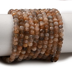 Natural Multi-Moonstone Beads Strands&nbsp;X-G-B074-A08-01